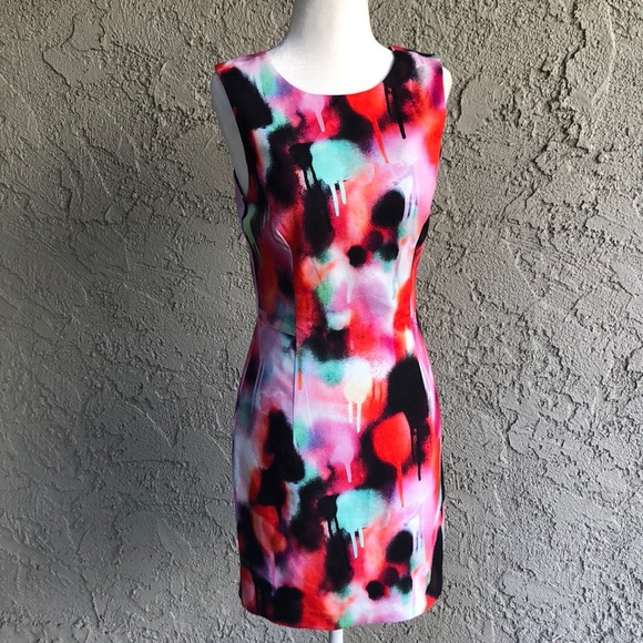 French Connection Dresses & Skirts - French Connection Spray Paint Mini Dress Sz 2